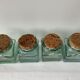 Set de 4 pots vintage