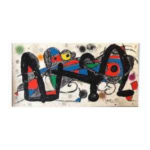 Lithographie originale Joan Miro,
