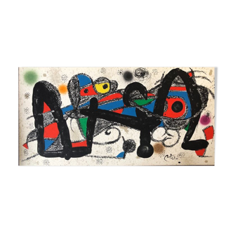 Joan Miro, Miro sculptor, Portugal, 1975. Original lithograph