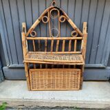 Rattan shelf