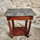 Antique Empire style console in mahogany and marble – circa 1830
