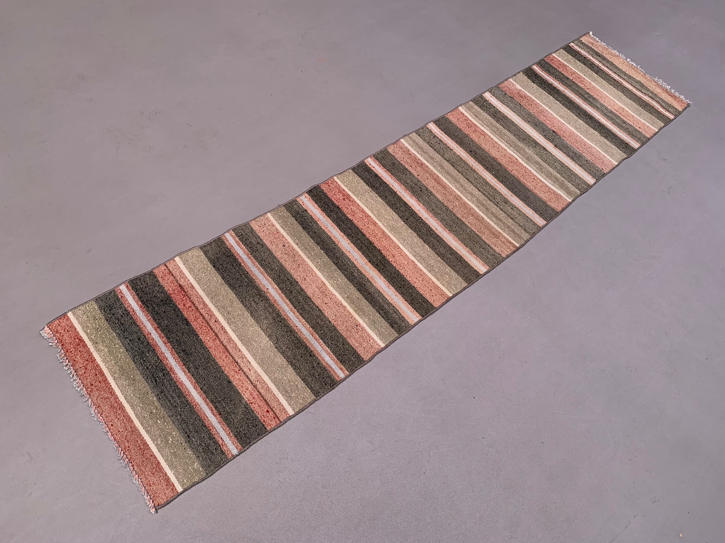 Old Turkish narrow Kilim Runner 217x49 cm shabby chic, vintage kelim