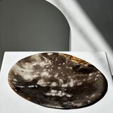 Dish in petrified wood