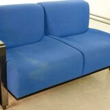 Dutch Design Artifort Sky Blue ‘Transformation’ Two-Seat Sofa Model 952 by