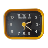 Vintage yellow Jazz wall clock