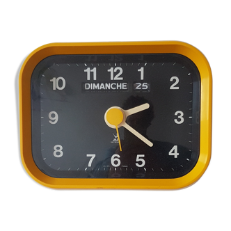 Vintage yellow Jazz wall clock