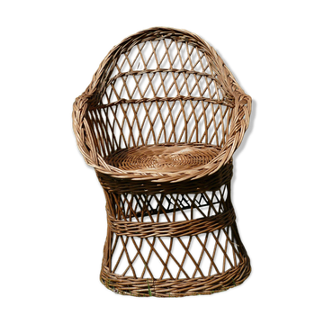 Children's wicker armchair