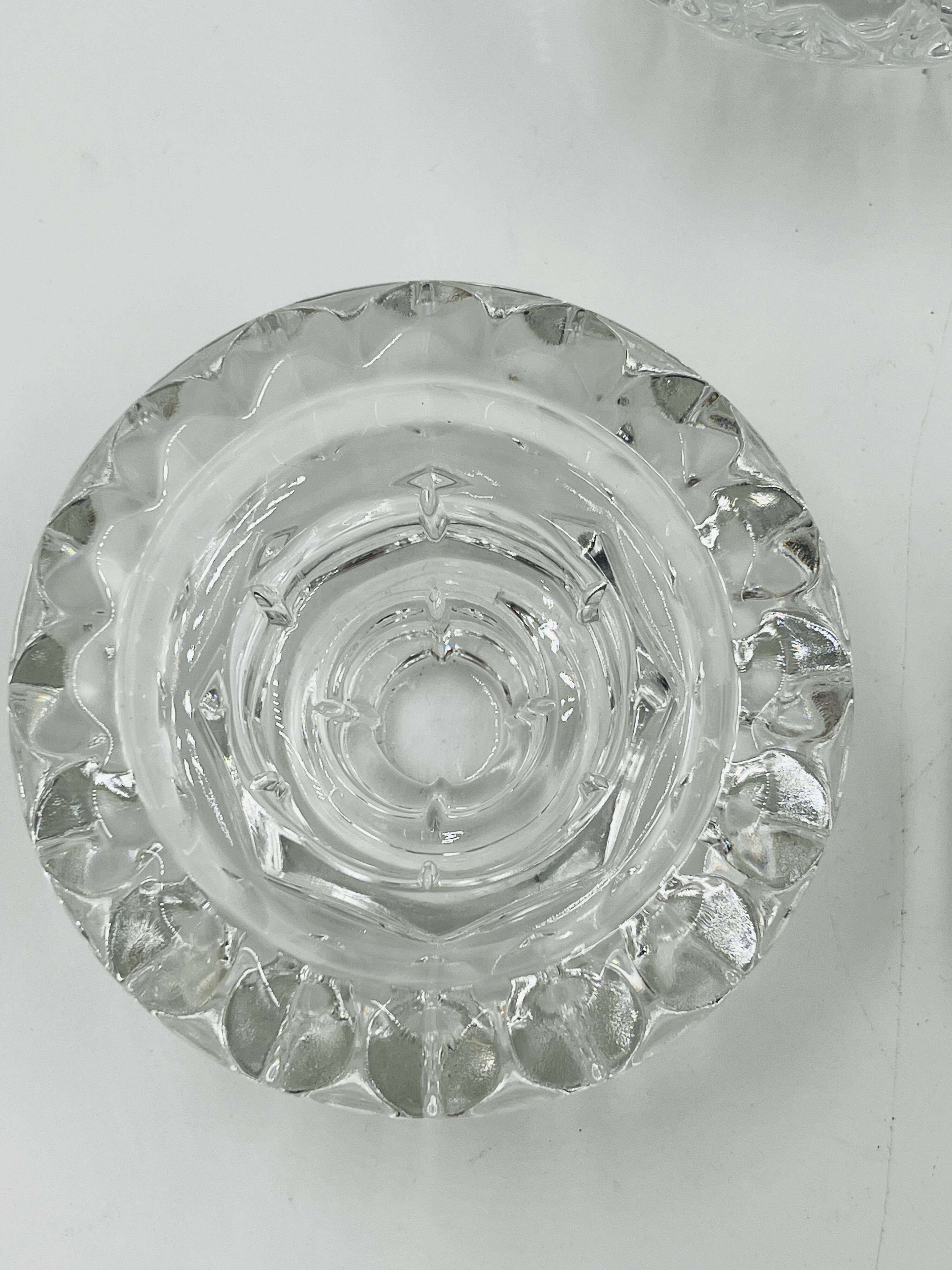 Set of 4 Cut Crystal Candle Holders Bolsius France 70s