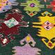 Gorgeous old Romanian kilim, geometrical design, colorful wool tapis kilim Tapis roumain