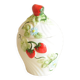 Vintage Biscuit Jar in Majolica - Strawberry Pattern Sweet Jar