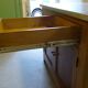 solid wood sideboard, metal top: zinc