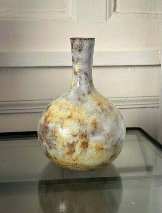 Alexandre Kostanda - Ball Vase - Stoneware - 18.5 cm - Vallauris