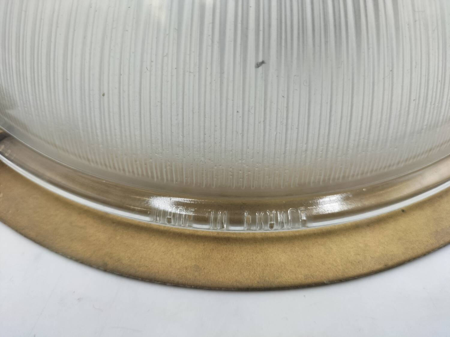 Holophane glass ceiling light