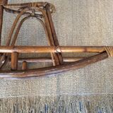Rattan rocking horse
