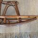 Rattan rocking horse