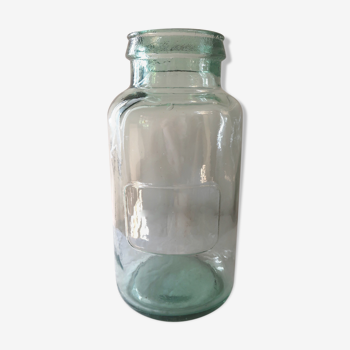 Large antique glass jar