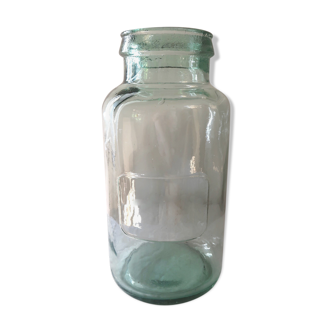 Large antique glass jar