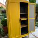 Armoire parisienne jaune poudrée 1950
