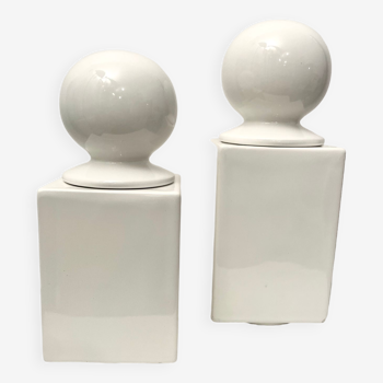 Boxes, ceramic pots, Sicart, Pino Spagnolo 1970