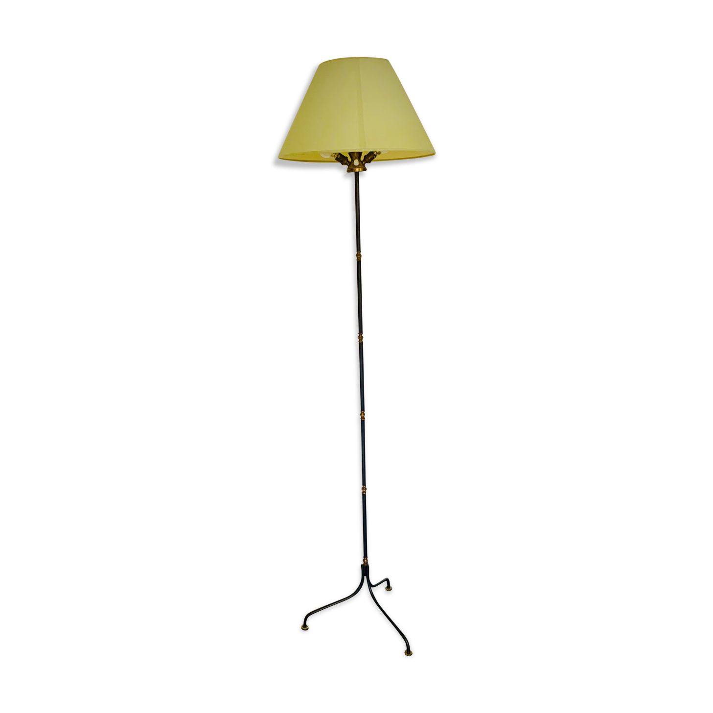 Floor lamp in wrought iron and bronze 50