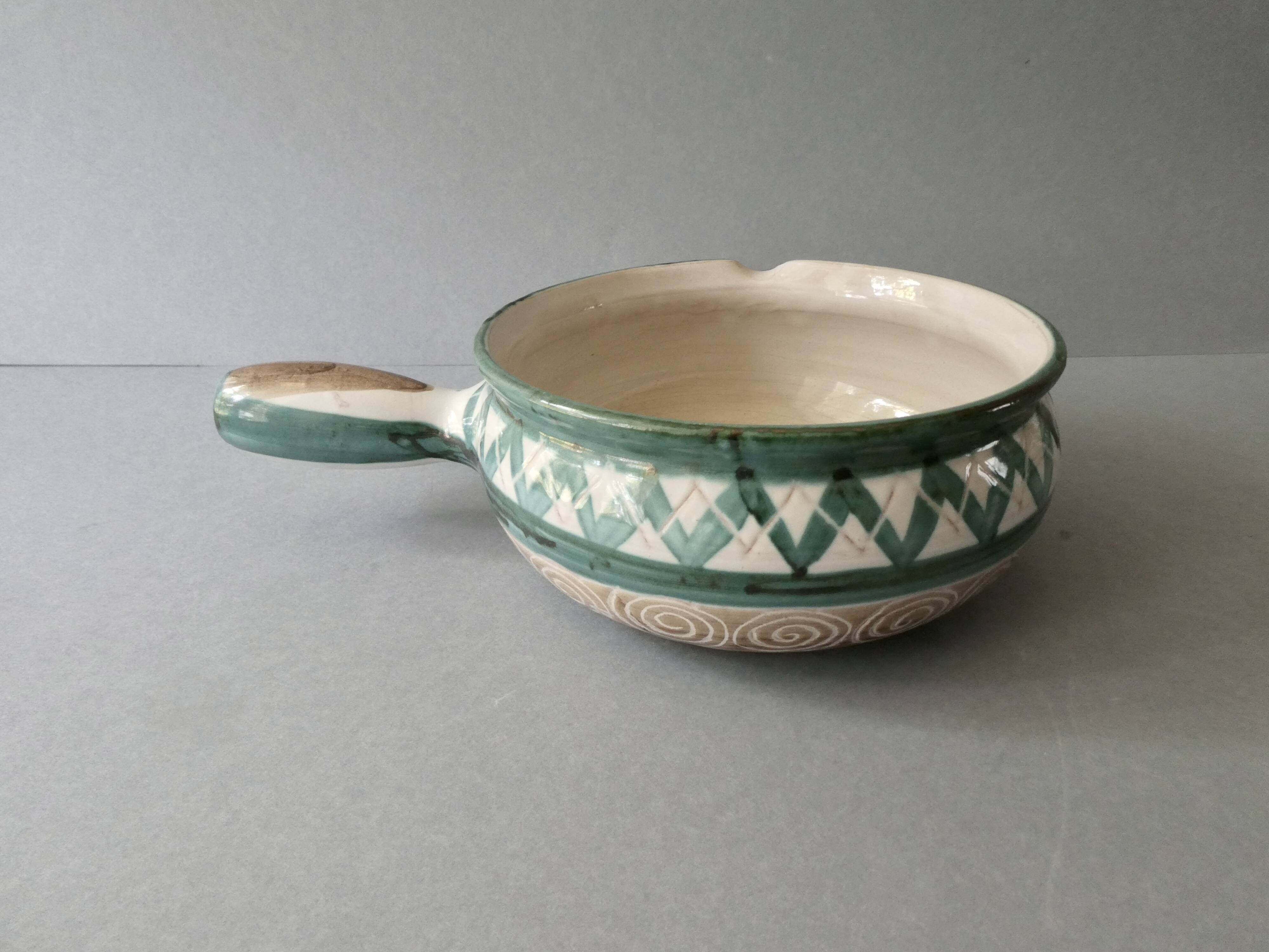 Pots, sucrier en céramique robert picault vallauris