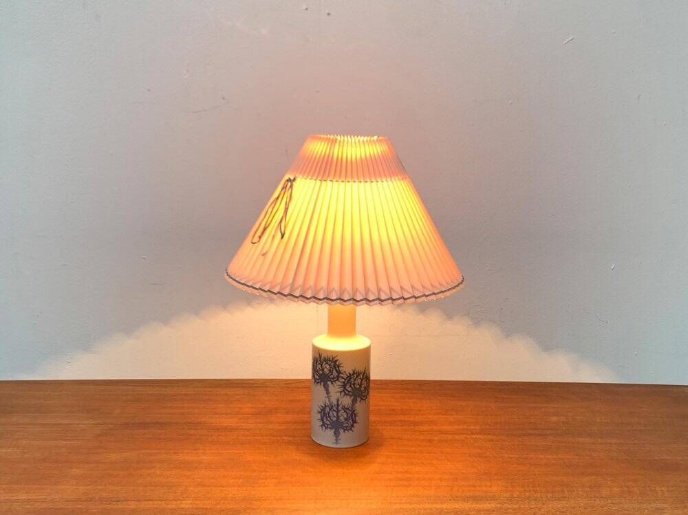 Danish royal table lamp from the mid-century by Kai Lange for Fog & Morup and Royal Copenhagen, 1960s.