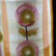 Scandinavian, flower pattern ceramic vase