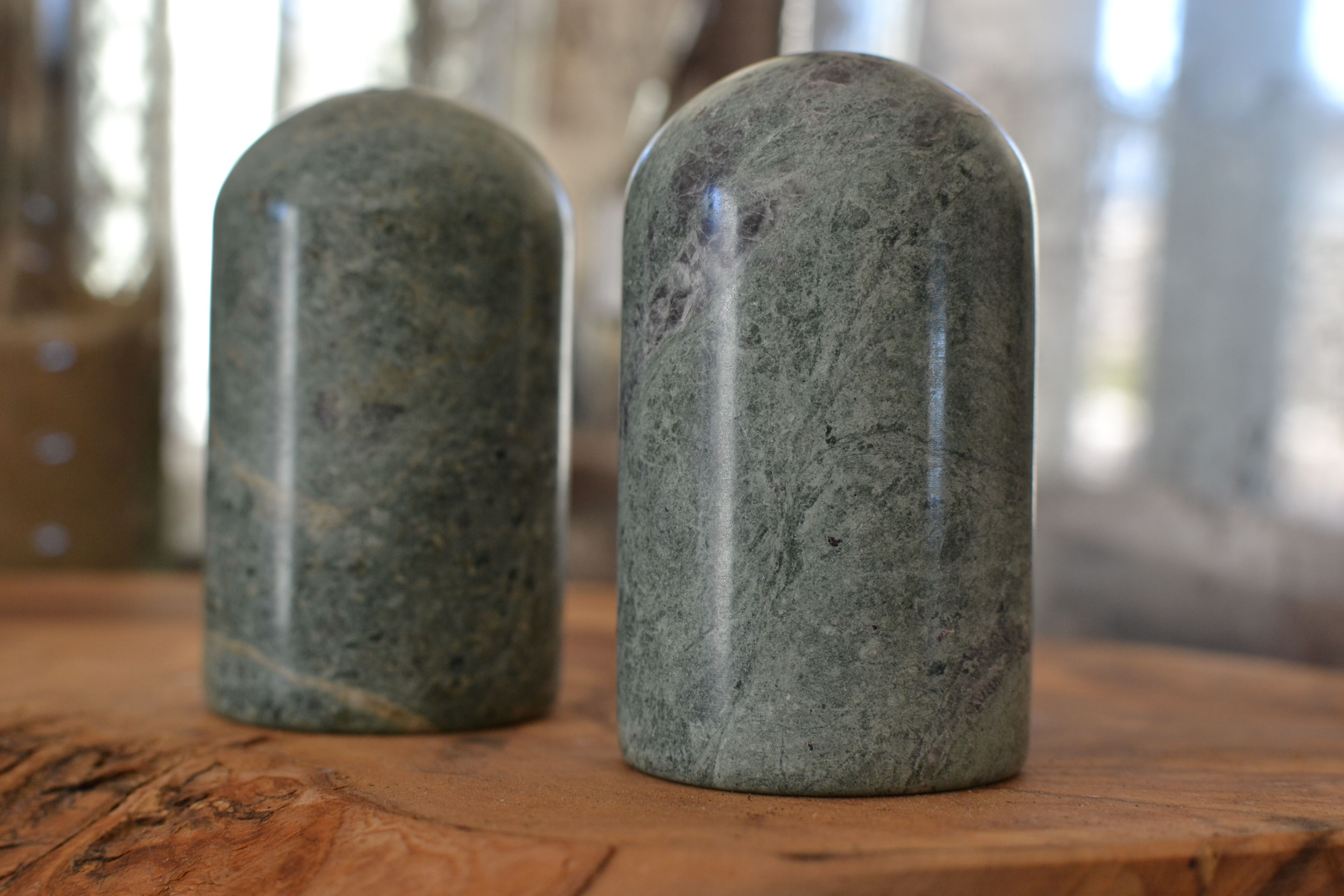 Marble salt and pepper shaker