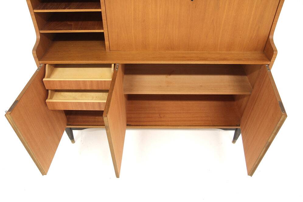 Scandinavian teak secretary, BB/WG, Finland, 1950