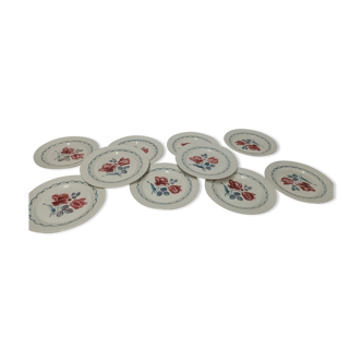 Flat plates Sarreguemines Digoin