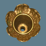 Chandelier five lights quadripod in golden regulator ~ late nineteenth