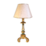 Italian polychrome wood lamp