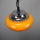 Suspension Harvey Guzzini Orange Space Age, Italy, 1970s
