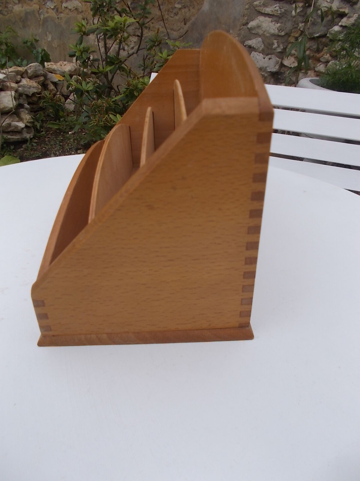 Old beech wooden mail carrier