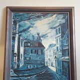 Benoit gebelin (born in 1913) oil on canvas signed and dated 1965, paris at night