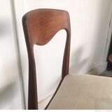 Scandinavian chair teak and linen