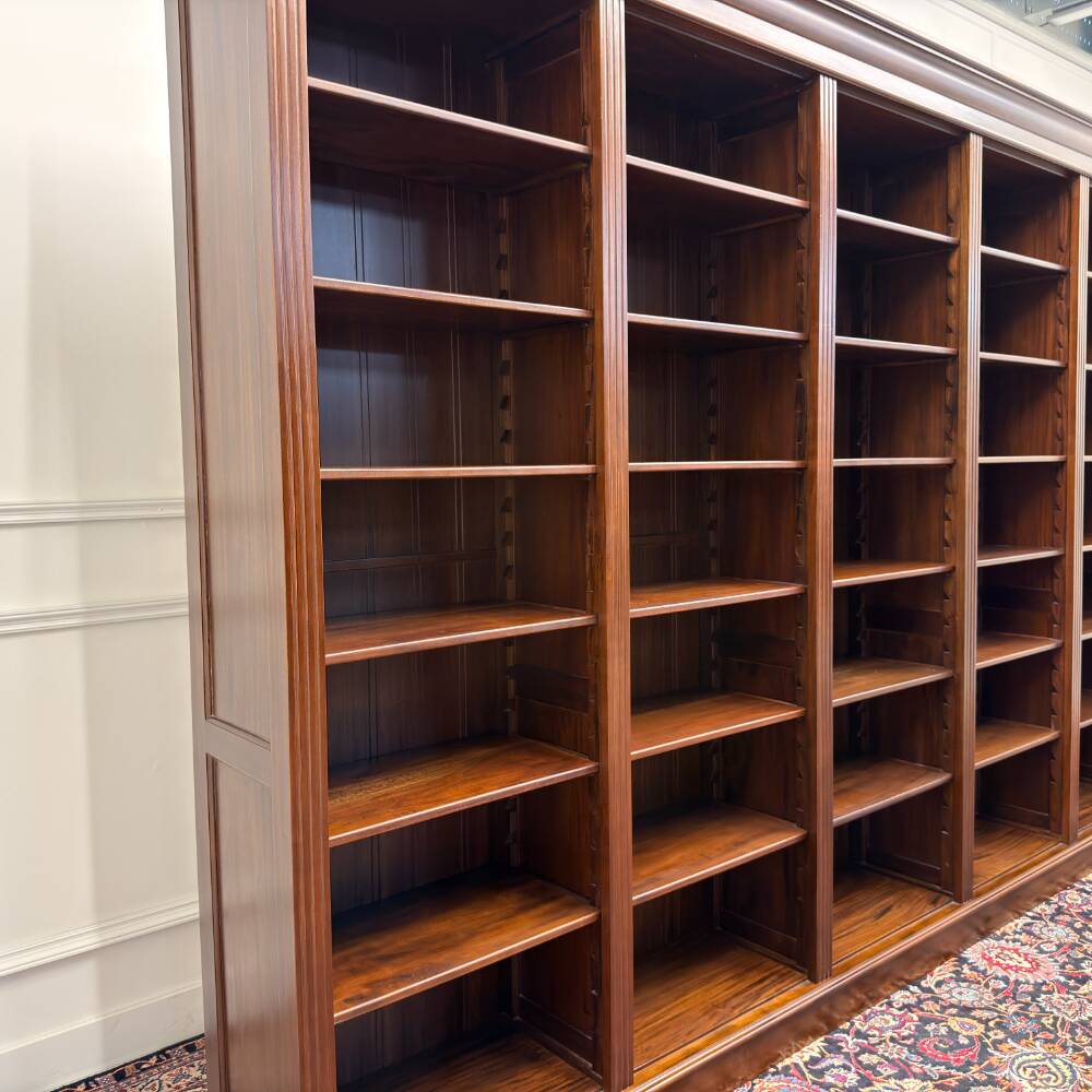 Large Classic English Open Bookcase