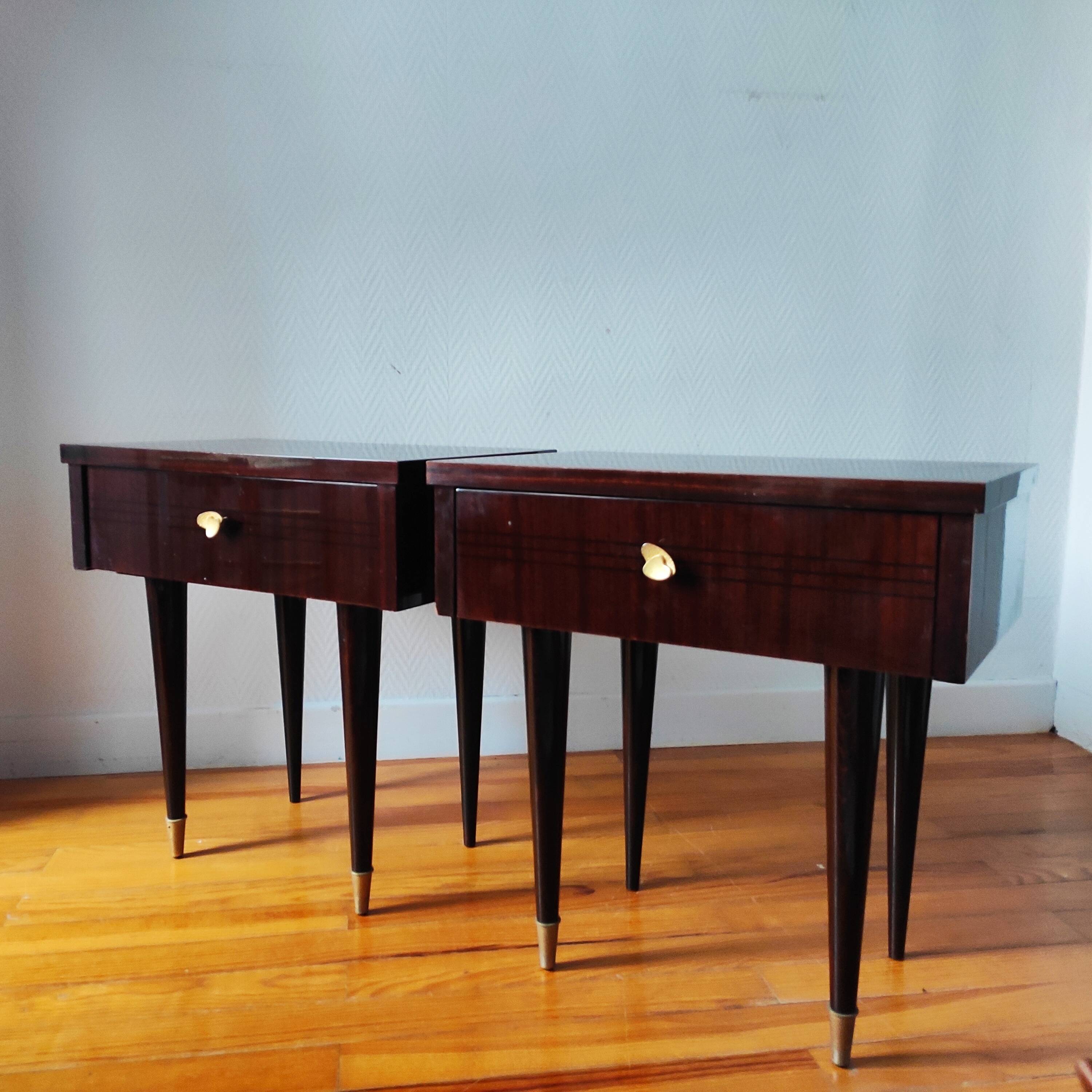 Pair of vintage bedside tables 1966