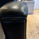 Club armchair in black leather