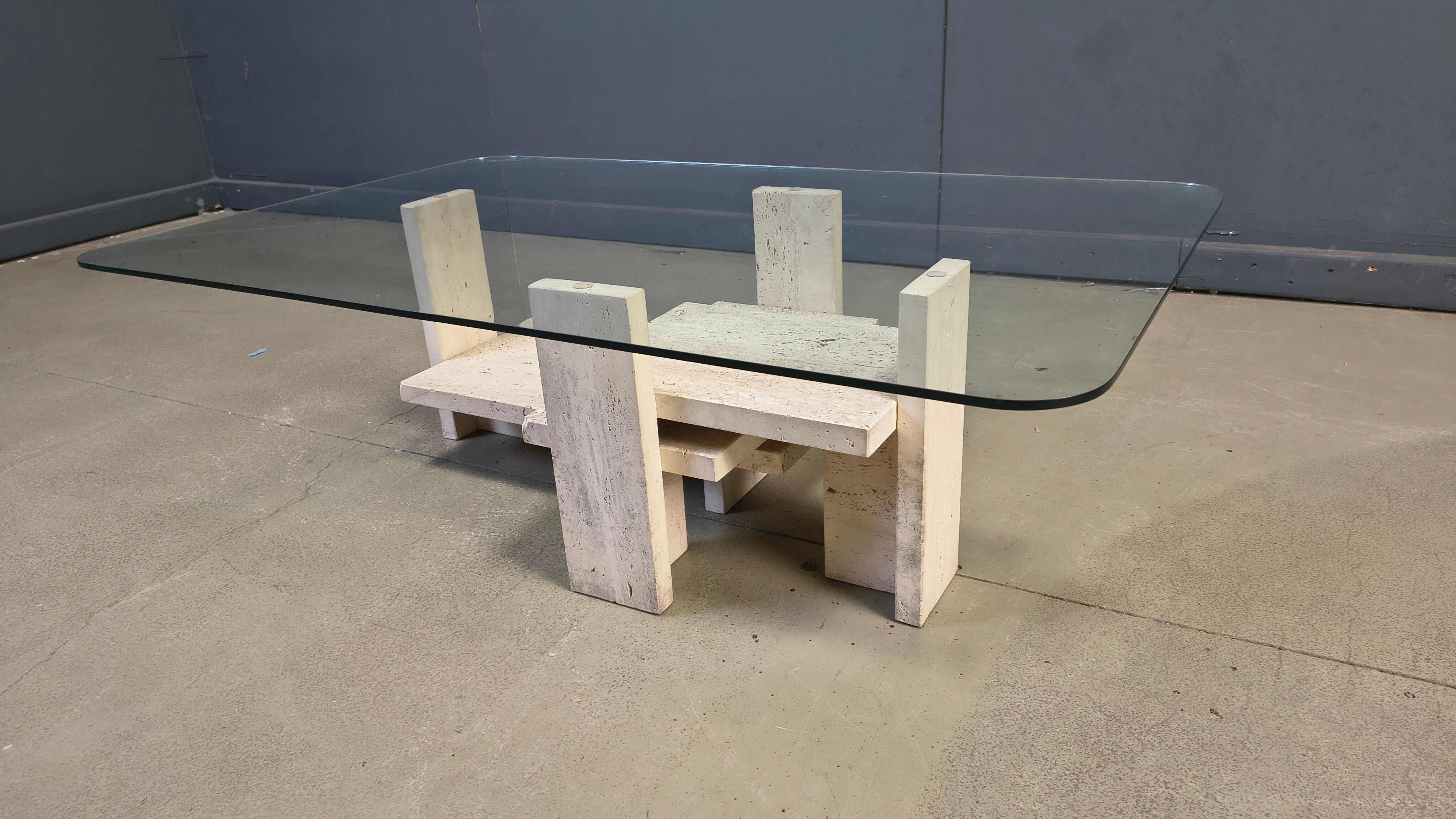 Vintage coffee table by Willy Ballez, 1970s