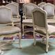 Set of 8 Louis XV style beech chairs from the 1970s.