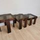 Set of 3 vintage nesting tables / gianfranco frattini for meblo / 1960s / mid-century