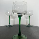 Set of 3 vintage stemmed glasses