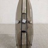 Italian wall lamp in smoked glass from the 60s/70s