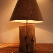 Lampe sur poutre en chêne ancienne