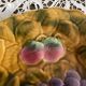 Sarreguemines barbotine oval dish with fruit decoration