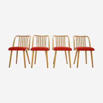 Lot de 4 chairs d'Antonín Šuman années 1960