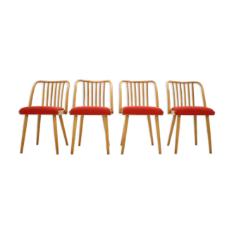 Lot de 4 chairs d'Antonín Šuman années 1960