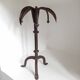 Brutalist wrought iron candle holder
