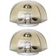Pair of smoked glass wall lights or ceiling light by Hillebrand, Germany, 1960s.